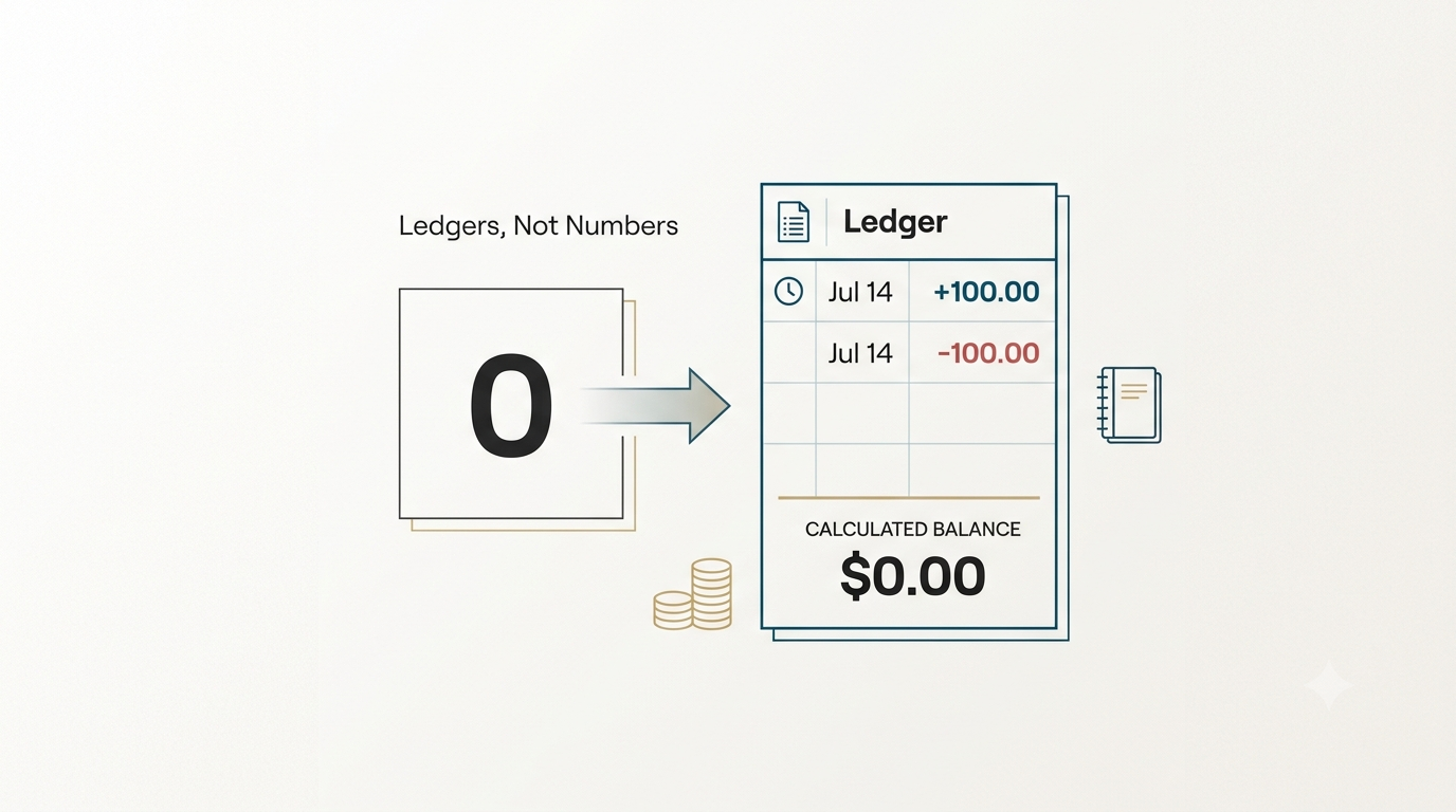 Why Balances Lie: Building Financial Systems on Ledgers, Not Numbers